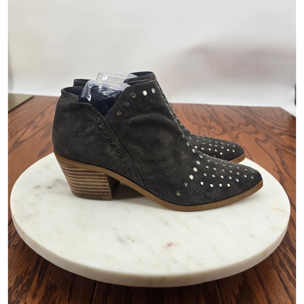 1State‎ Loka Grey Studded Leather Ankle Boots